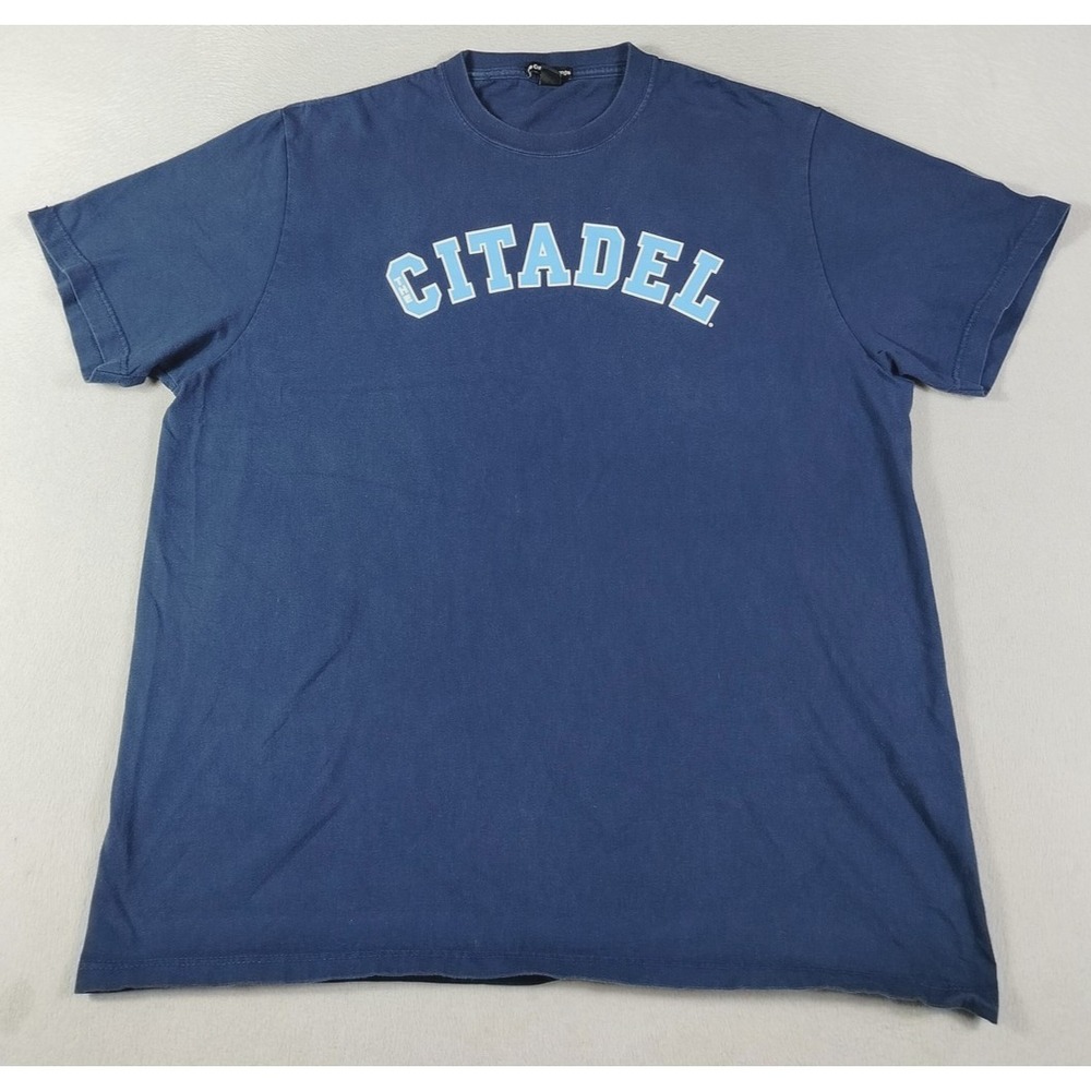 The Citadel Military College Shirt Men XL Blue NCAA Football The Cotton Exchange